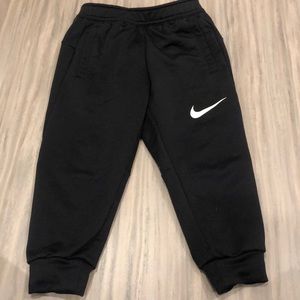 Nike toddler DRI-FIT black joggers, size 2t